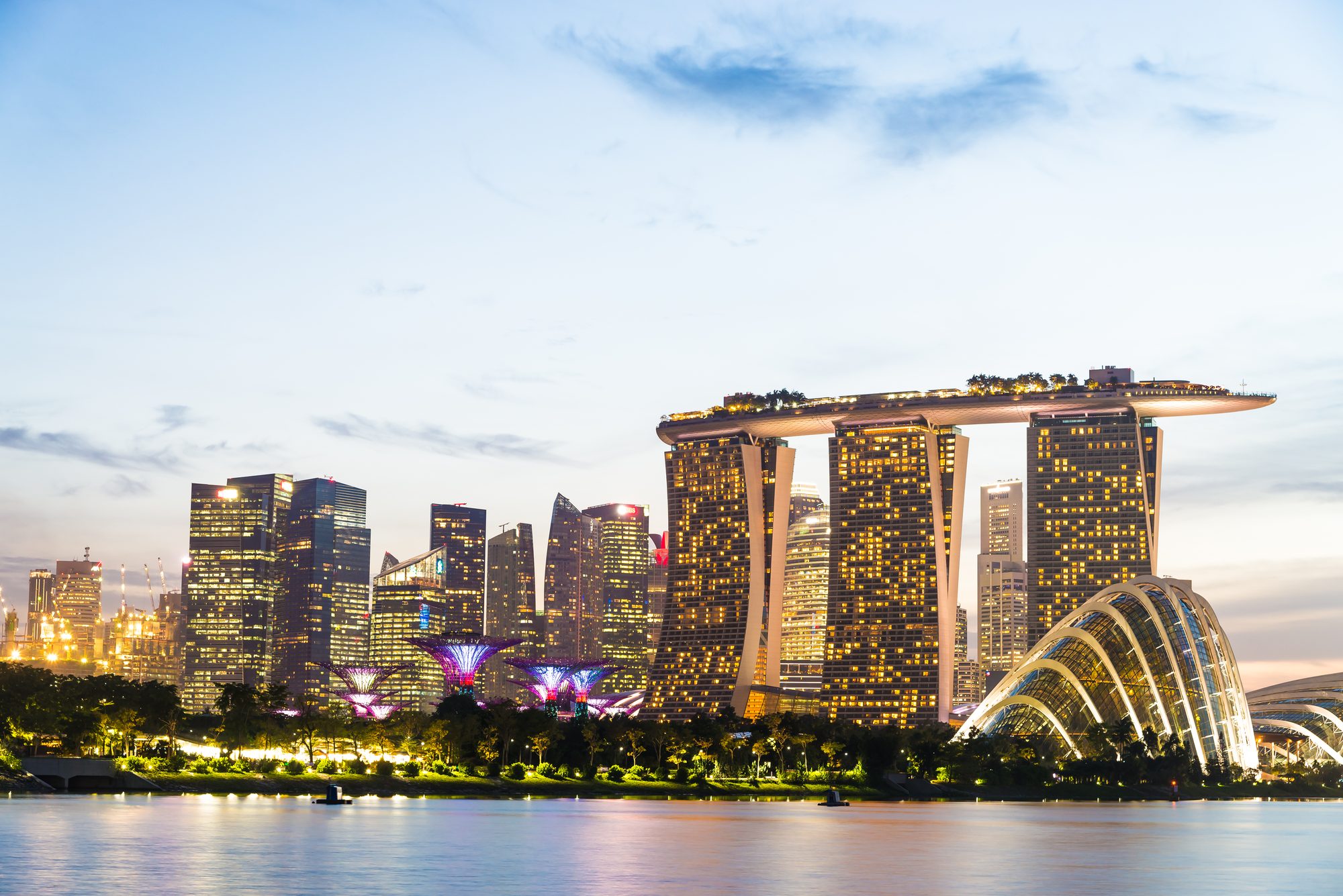 Marina Bay skyline in Singapore, where IAAI Partners is registered
